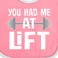 thumbnail image 4 of Inktastic Weightlifting You Had Me at Lift Boys or Girls Baby Bib, 4 of 4