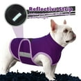 thumbnail image 6 of ROZKITCH Dog Anxiety Vest Comfort Soft Dog Anxiety Calming Vest Coat for Small Medium Large Dogs Adjustable Dog Anxiety Relief Shirt Wrap for Thunderstorms Fireworks Vet Visits Separation(Purple), 6 of 9