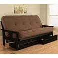 thumbnail image 2 of Kodiak Furniture Monterey Full Futon with Linen Fabric Mattress in Gray/Black, 2 of 3