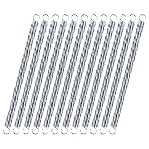 12Pcs Stainless Steel Tension Spring Extension Coil Spring Wire Diameter 0.047inch Pullback Spring with Hook Ends