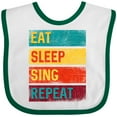 thumbnail image 3 of Inktastic Choir Music Eat Sleep Sing Repeat Boys or Girls Baby Bib, 3 of 4