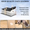 thumbnail image 6 of Coverado Waterproof Seat Covers For Cars, High-grade Leather Front Seat Protectors with Lumbar Support, Auto Cushions Universal Fit for Most Cars SUV Trucks, Beige, 6 of 7