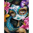 thumbnail image 2 of Cuadros Decorativos Día de los muertos Chica de ojos grandes 5D Pintura de diamante DIY Taladro redondo completo (B5213) Tmvgtek embutido en tela, 2 of 8