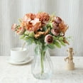 thumbnail image 4 of 1 Bouquet Easy to Maintain Fake Flower Bouquet Charming Faux Silk Flower Everlasting Simulation Flower Home Decor, 4 of 7