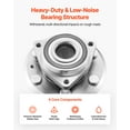 thumbnail image 4 of VEVOR 2PCS Front/Rear Wheel Bearing & Hub Assembly Fit for 2016-2017 Buick Enclave Convenience Leather Premium Sport Utility Chevy Traverse LS GMC Acadia OEM 513277, Wheel Bearing Hub Assembly Set, 4 of 9