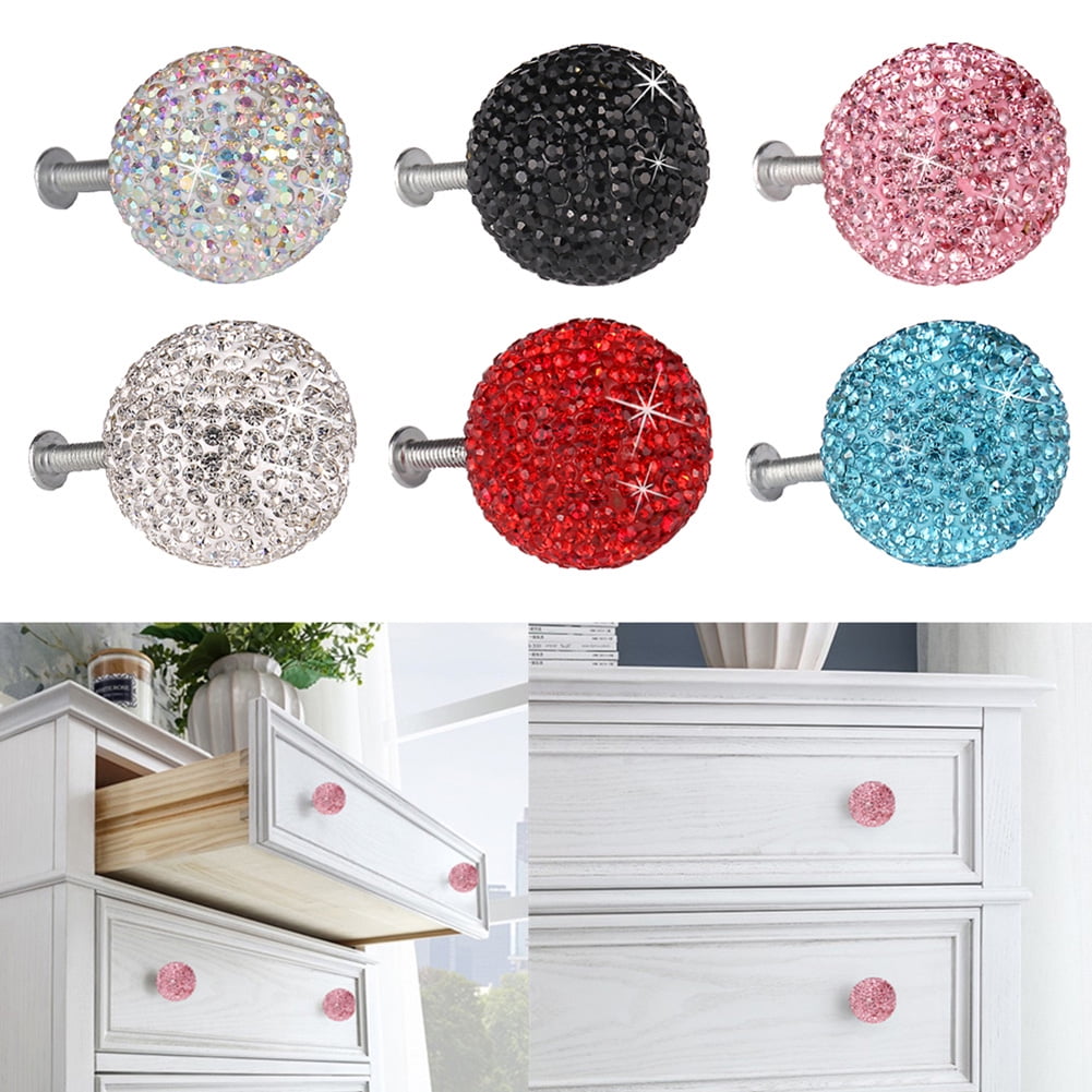 Retro Sunflowers Poster Drawer Pulls Handles Cabinet Dressing Table Dresser Knob Pull Handle with Screws 4pcs 