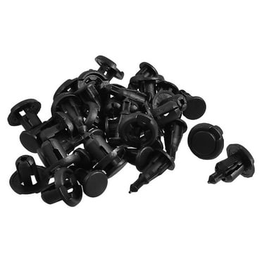 Unique Bargains 10mm Hole Plastic Rivets Fastener Car Mudguard Bumper Push Clips 20pcs