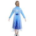 thumbnail image 2 of Girls Role-Play Dress Features Ice Crystal Winged Cape, Sleek Dress Cut with Glittery, Frosty Trim，with Accessories, 2 of 6