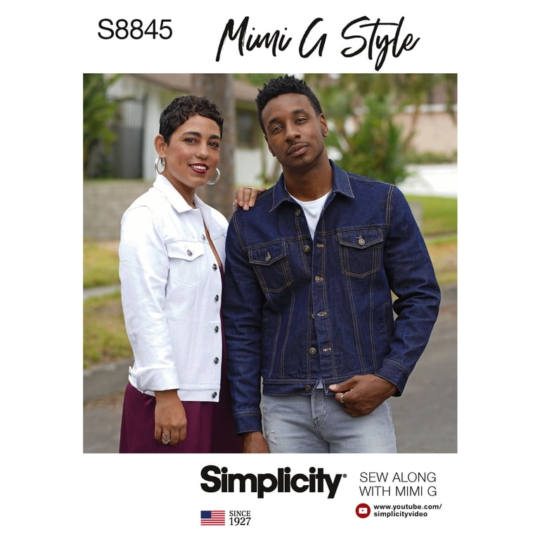 Patron De Couture Simplicity 8177 - Pantalon, Manteau Ou Gilet Et Haut En Jersey Pour Fille - Taille Miss Et Plus - Blanc