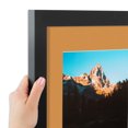 thumbnail image 6 of ArtToFrames 20x20" Matted Picture Frame with 16x16" Single Mat Photo Opening Framed in 1.2500" Satin Black and 2" Amber Mat (FWM-3926-20x20), 6 of 8
