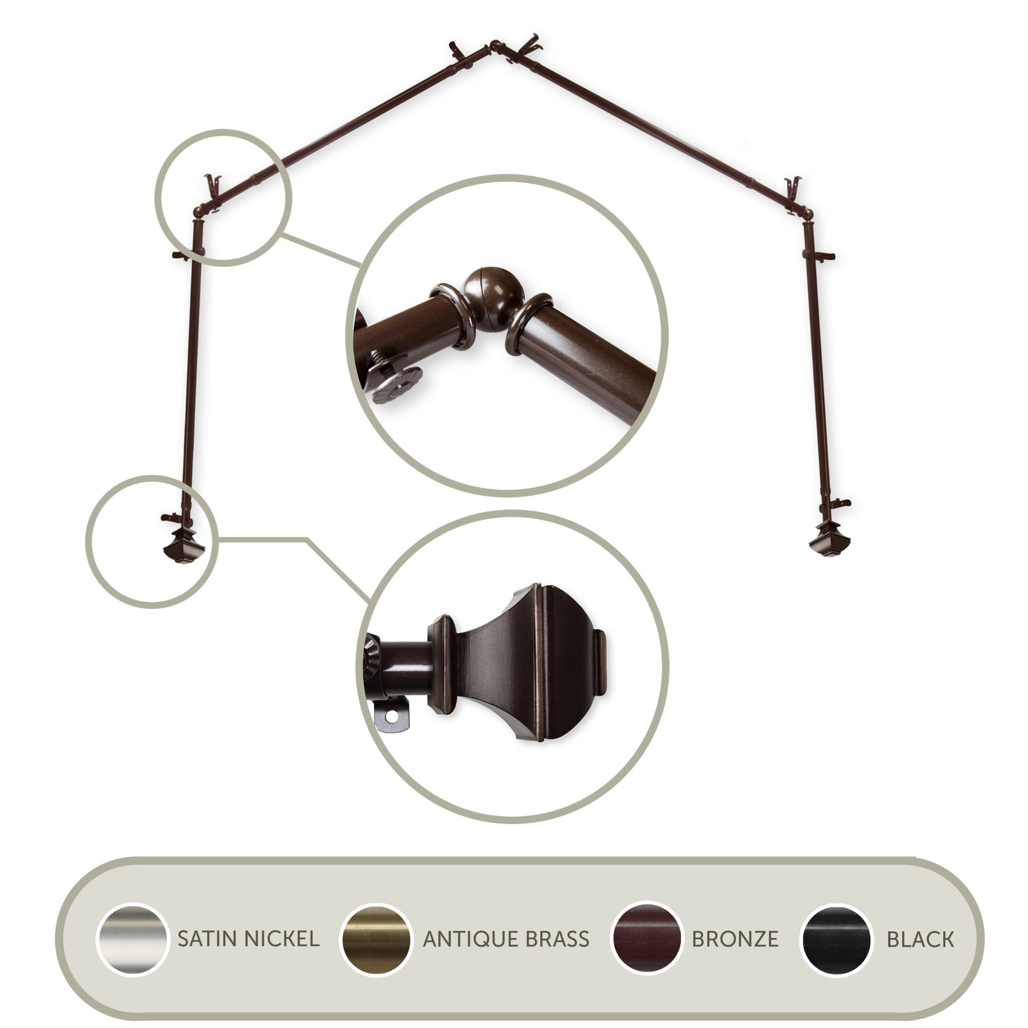 Contemporary Home Living 200" Chocolate Brown Solid Contemporary 4