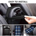 thumbnail image 6 of Car Handrails Box Pad 12.6 X 7.5 In Waterproof Non-Slip Wear-Resisting Durable Breathable Strong Tensile And Tensile Stretch Argyle Plaid Doderblue_4, 6 of 7