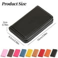 thumbnail image 3 of Meiiso Pu Leather Card Holder, Business Wallet, Rfid-Blocking Pu Leather Card Wallet - Slim Metal Credit Card Organizer with Id Window, Business Travel Essentials (#I), 3 of 9