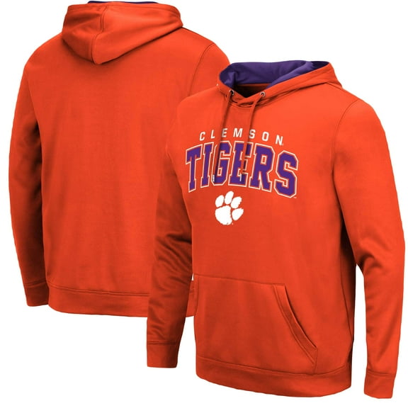 Men's Colosseum Orange Clemson Tigers Resistance-Pullover Hoodie