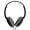 Black, variant on onn On-Ear Headphones with 3.5 mm Connector, Black