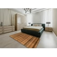 thumbnail image 5 of Ahgly Company Machine Washable Indoor Round Abstract Papaya Orange Area Rugs, 8' Round, 5 of 7
