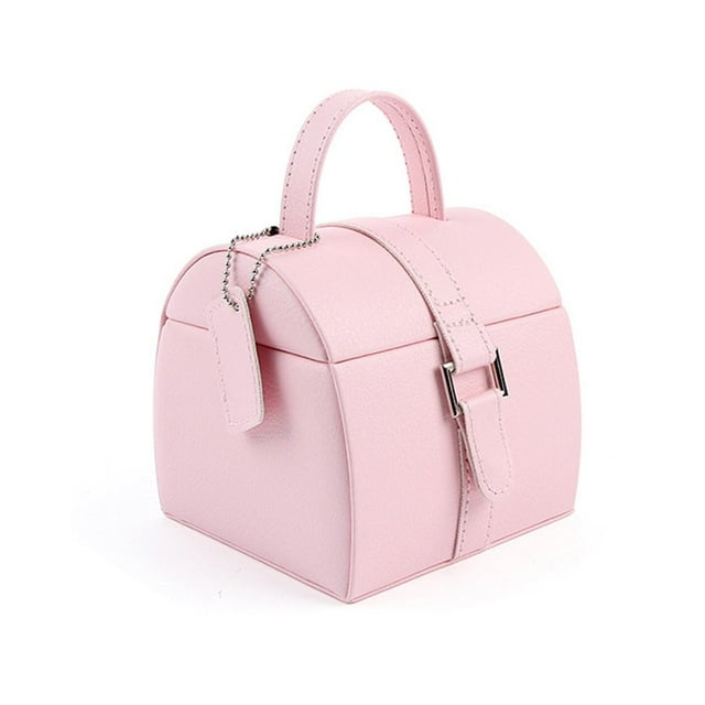 Bog Jewelry Rings Organizer Earrings Necklace Storage European Container Bracelet Fashionable Showcase Makeup Gift Pink