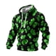 thumbnail image 1 of Ceisia Men's St. Patrick's Day Graphic Hoodie Casual Pullover | Clover Print Relaxed Fit Drawstring Hooded Top Gifts, 1 of 2