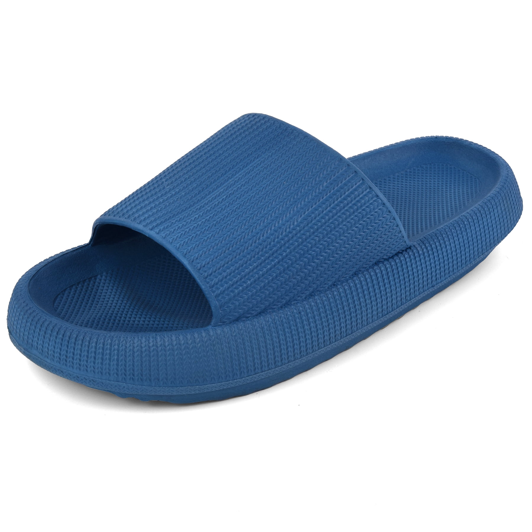 Comfort Pillow Slippers Bathroom Shower Sandals Non-slip with Cloud Cushion Slides for Women and Men 
