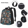 thumbnail image 3 of Easygdp Coffee Lover Print Mochila para Niños y Niñas con Set de Caja de Almuerzo y Estuche para Lápices 3 en 1, Mochila Escolar Estampada para Adolescentes, 3 of 7