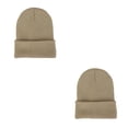 thumbnail image 3 of Qarigey Beanie Hat Gorros de punto Ajustable Otoño Skullcap Manga caliente Esquí Accesorios para el cabello para deportes al aire libre Beige Beige 2piezas Qarigey  CBP268715, 3 of 6
