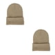 thumbnail image 3 of Qarigey Beanie Hat Gorros de punto Ajustable Otoño Skullcap Manga caliente Esquí Accesorios para el cabello para deportes al aire libre Beige Beige 2piezas Qarigey  CBP268715, 3 of 6