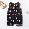 thumbnail image 4 of Gibobby Mono Ajustado de Verano Mono sin mangas de verano para niños y niñas, estampado de , prendas de vestir para niños, ropa de moda(Negro， 0-3 Meses), 4 of 5