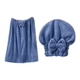 thumbnail image 3 of HongHeng Set of 2 Womens Wrap Towel with Hair Towel Bath Towel Wrap Shower Dress Towel Spa Wraps for Women's Bathrobe, 3 of 8