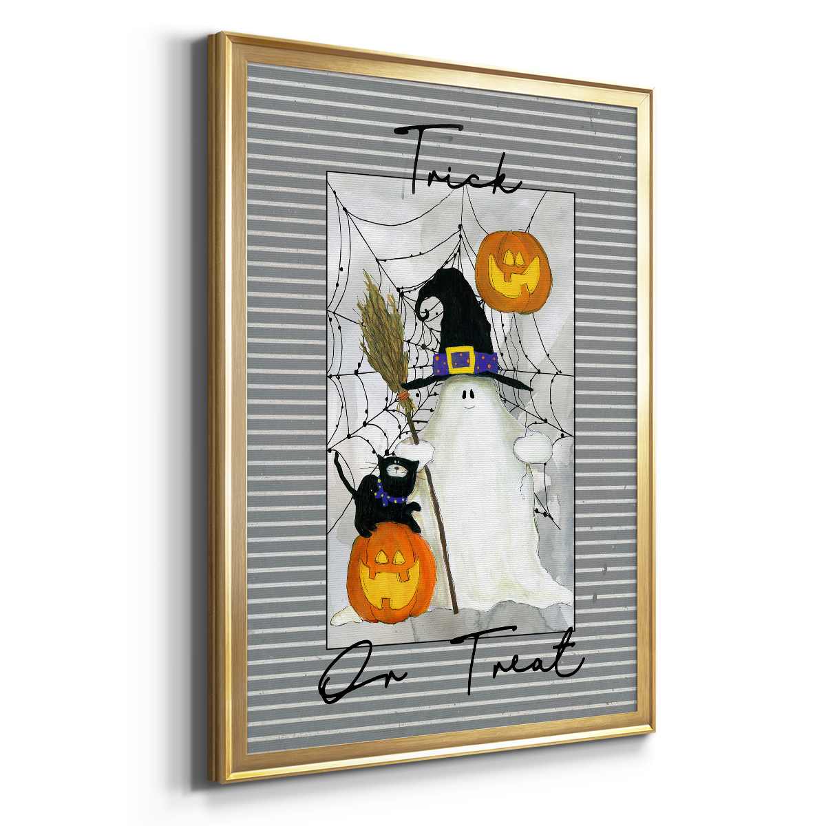 Trick or Treat Ghost Premium Classic Framed Print - Ready to Hang