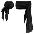 thumbnail image 2 of Xihbxyly Disfraz de Pirata para Halloween, Conjunto de Diadema y Cinturón de Lino Medieval, Accesorios de Pirata de Moda, Look de Fiesta Versátil, Celebración de Halloween, Talla Ajustable, Incluye 1, 2 of 6