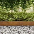thumbnail image 4 of vidaXL Lawn Edging Rusty 450 x 0.05 x 15 cm Weathering Steel, 4 of 6