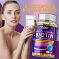 thumbnail image 6 of Biotin 10000mcg - Made with Coconut Oil - Promotes Hair Growth, Skin and Nails Health - 120 Capsules, 6 of 10