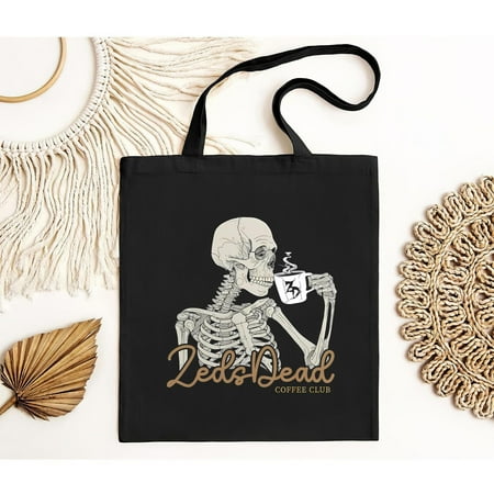 vintage Premium Zeds Dead Coffee Club Skeleton Tote Bag Up to -TH21525