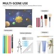 thumbnail image 4 of Susaid Solar System Print Makeup Mini Bags for Women Multi Color Cosmetics Bag Travel Toiletry Bag Pencil Pouch Blank Makeup Bags with Zipper, 4 of 7