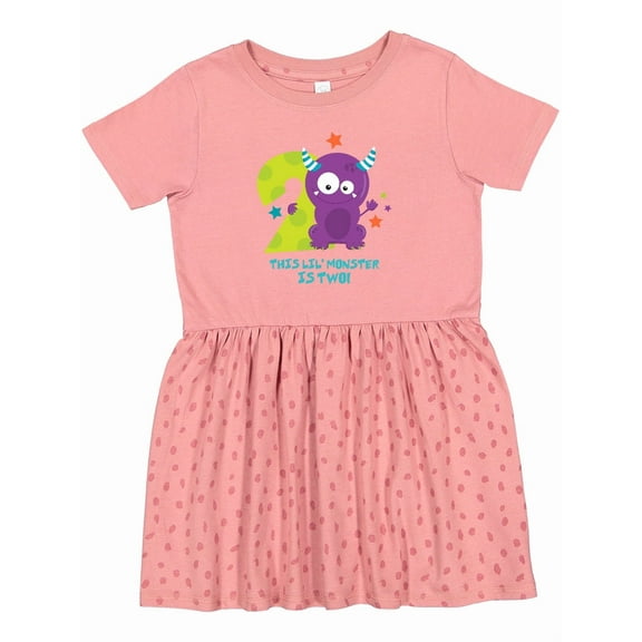 Inktastic Monster 2nd Birthday Girls Toddler Dress