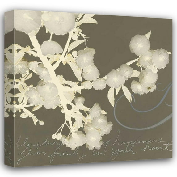 Amy Melious 36x36 Gallery Wrapped Canvas Wall Art Titled - Wishes and Leaves II