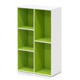 thumbnail image 1 of 11069WH-GR Étagère Ouverte Réversible 5 Cubes, Blanc & Vert, 1 of 1