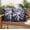 Dahlia-blue, variant on Outdoor Waterproof Pillow Covers Pack of 2 Dahlia Water Resistant Decorative Outdoor Pillow Covers 18x18 inch Square Patio Pillows for Funiture Garden,White