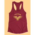thumbnail image 3 of Freedom Eagle Racerback Tank Women -Smartprints Designs, Female Medium, 3 of 4