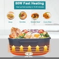 thumbnail image 2 of 1.5 Liters Electric Lunch Box Food Warmer Portable Food Warmer for Home or Car - 304 Stainless Steel Leak-proof Liner, 2 of 8