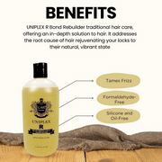 CMR Cosmetics Uniplex R Bond Rebuilder - العناية بإصلاح الشعر للشعر ، تقوية المصل للسندات الضعيفة ، حل العناية بالشعر المغذي للمرونة المحسنة والتألق