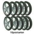 thumbnail image 4 of 12" Spoked Plastic Wheel and Tire,  Universal Replacement Wheel for Lawn Mowers and DIY Trolley Wagon Cart 10 Pack    RR, 4 of 8