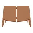 thumbnail image 2 of WestinTrends Riviera Modern HDPE Plastic Folding Patio Adirondack Ottoman, Teak, 2 of 9