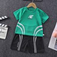 thumbnail image 2 of Xudanell Baby Boys Clothing Running Sports Baby Boy Summer Football Clothes, 2 of 3