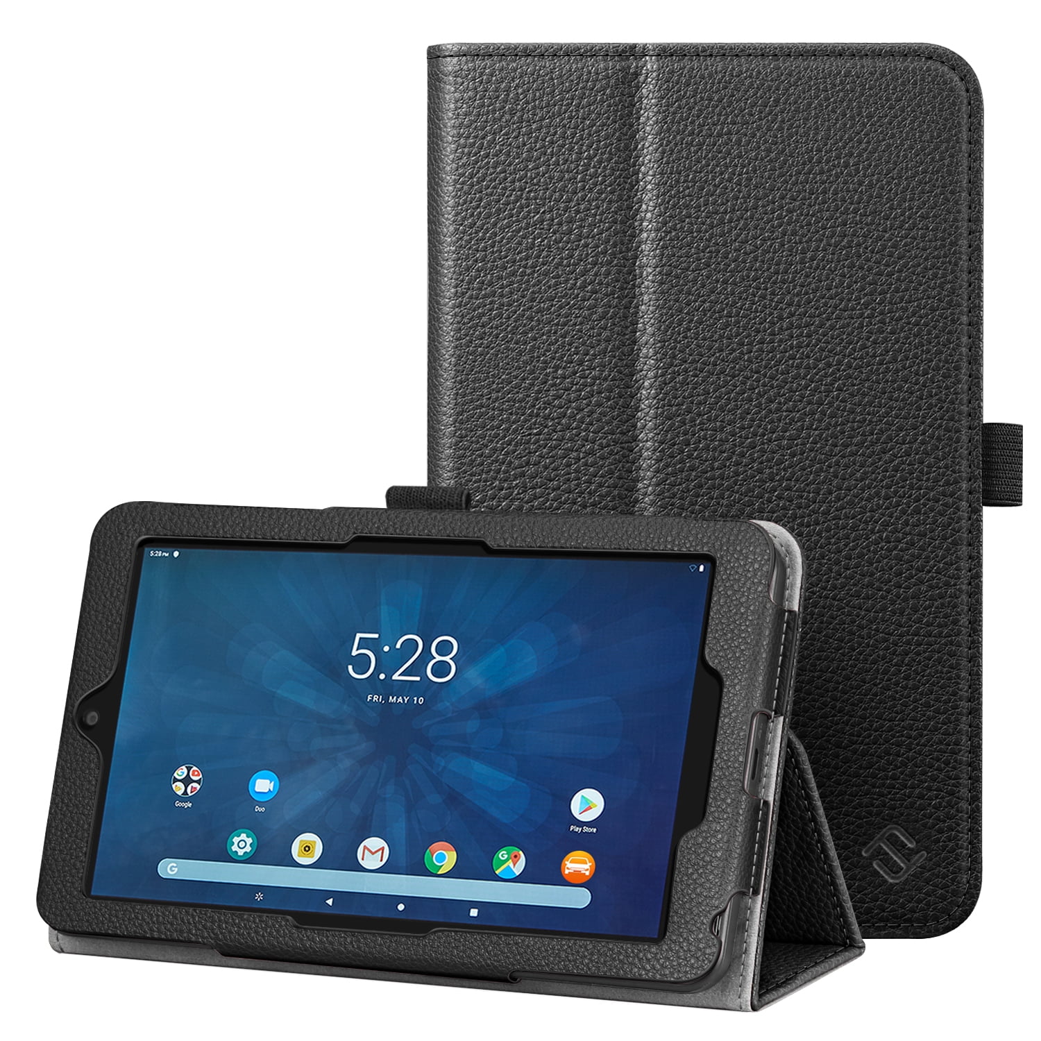 Kamer natuurpark Dapperheid Tablet Case for Onn 7" 7 Inch Android Tablet - Fintie Protective Folio  Cover With Stylus Holder, Black - Walmart.com