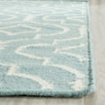 thumbnail image 5 of SAFAVIEH Dhurrie Slater Geometric Moroccan Wool Area Rug, Grey/Ivory, 6' x 6' Round, 5 of 6