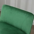thumbnail image 4 of Armless Accent Chair Mid Century Modern Chair for Bedroom Guest Room 1 PC - Black Frame-Green Fabric, 4 of 5