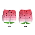 thumbnail image 3 of Gukieu Watermelon Print Women's Sports Shorts with Drawstring Elastic Waistband for Running, Yoga, Fitness-XX-Large, 3 of 7