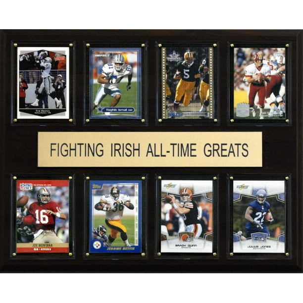Placa C&I Collectables Notre Dame Fighting Irish, 30 x 38 cm