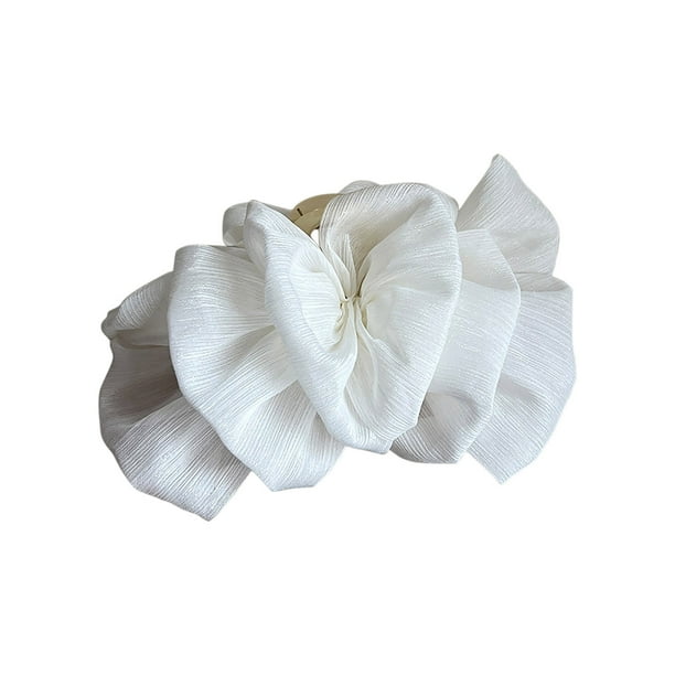 Pinza de lazo de malla de doble cara para la nuca de mujer, pinza para cabello rizado, pinza grande, pinza elegante para el cabello.